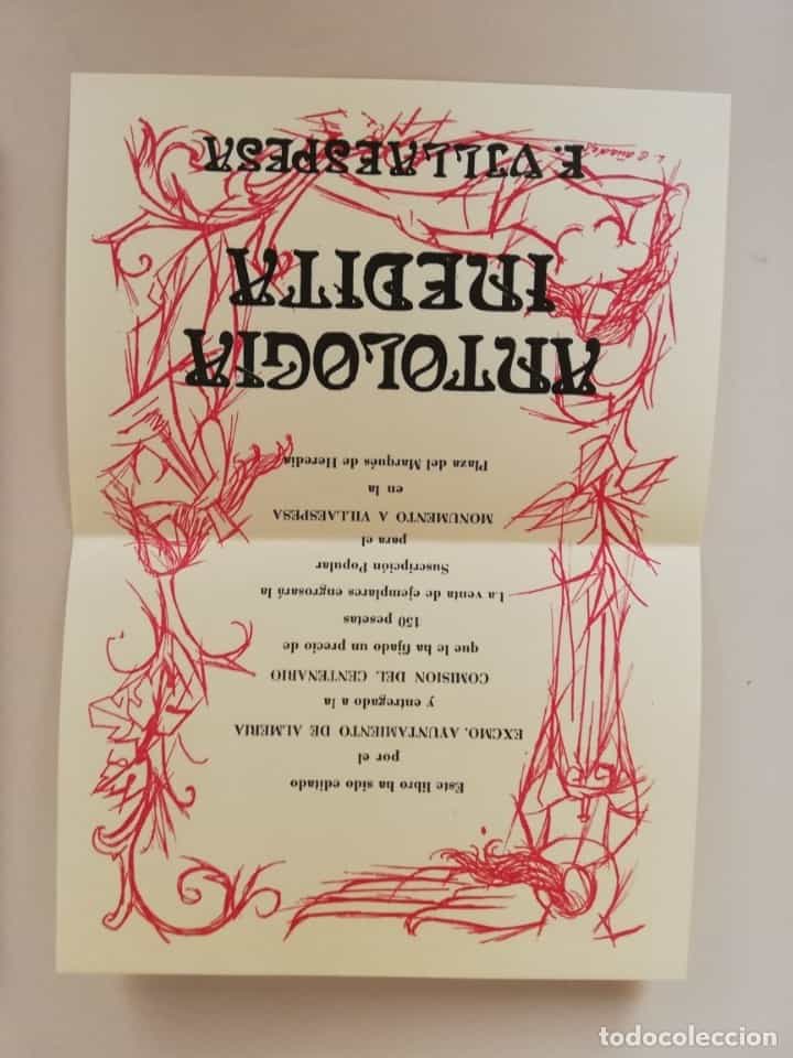 Imagen 3 del libro ANTOLOGÍA INÉDITA - VILLAESPESA, FRANCISCO - ALMERÍA