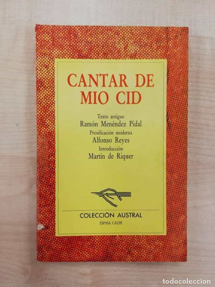 Libro de segunda mano: CANTAR DEL MIO CID - TEXTO ANTIGUO R. MENÉNDEZ PIDAL/P. MODERNA A. REYES - COL. AUSTRAL