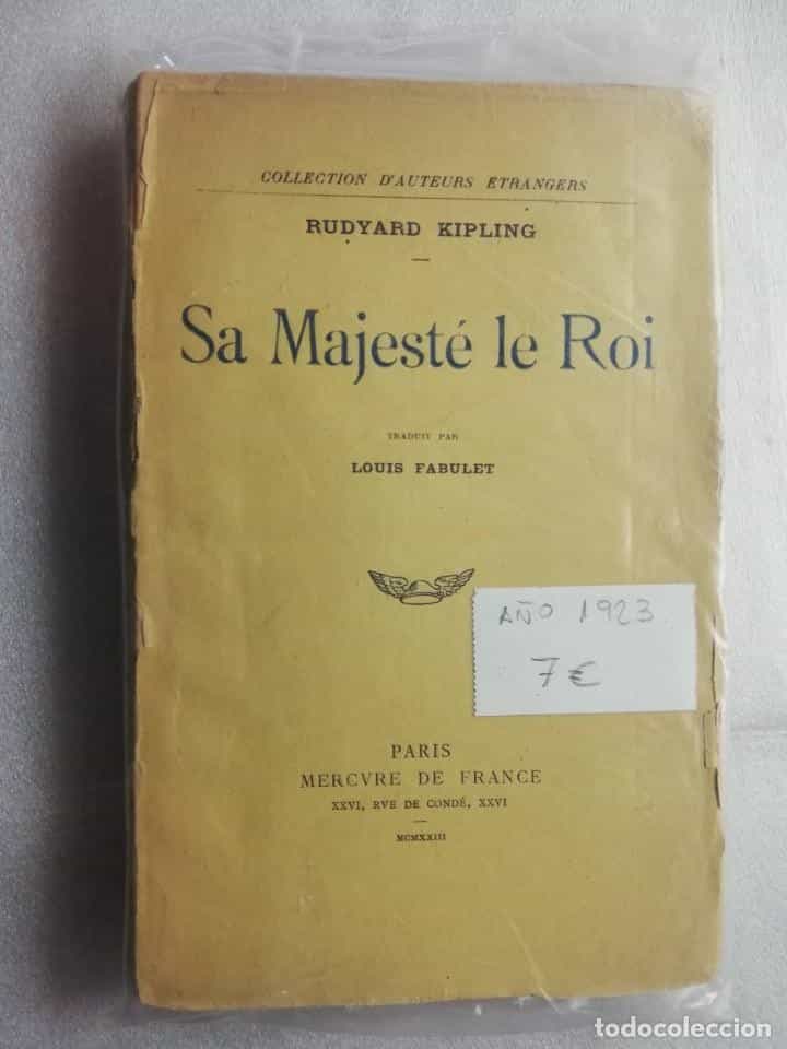Libro de segunda mano: AÑO 1923 SA MAJESTE LE ROI RUDYARD KIPLING
