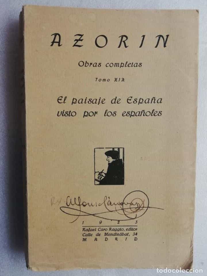 Libro de segunda mano: AZORÍN // EL PAISAJE DE ESPAÑA VISTO POR LOS ESPAÑOLES // OBRAS COMPLETAS TOMO XIX /1923