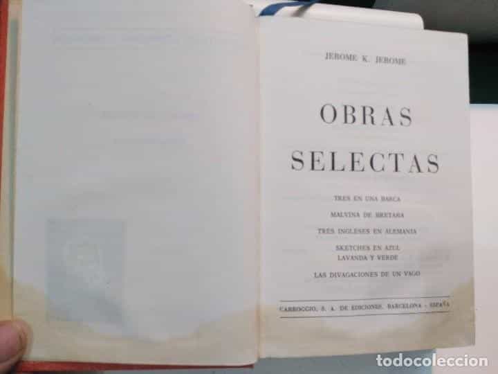 Imagen 2 del libro JEROME K. JEROME. OBRAS SELECTAS. CARRIGGIO