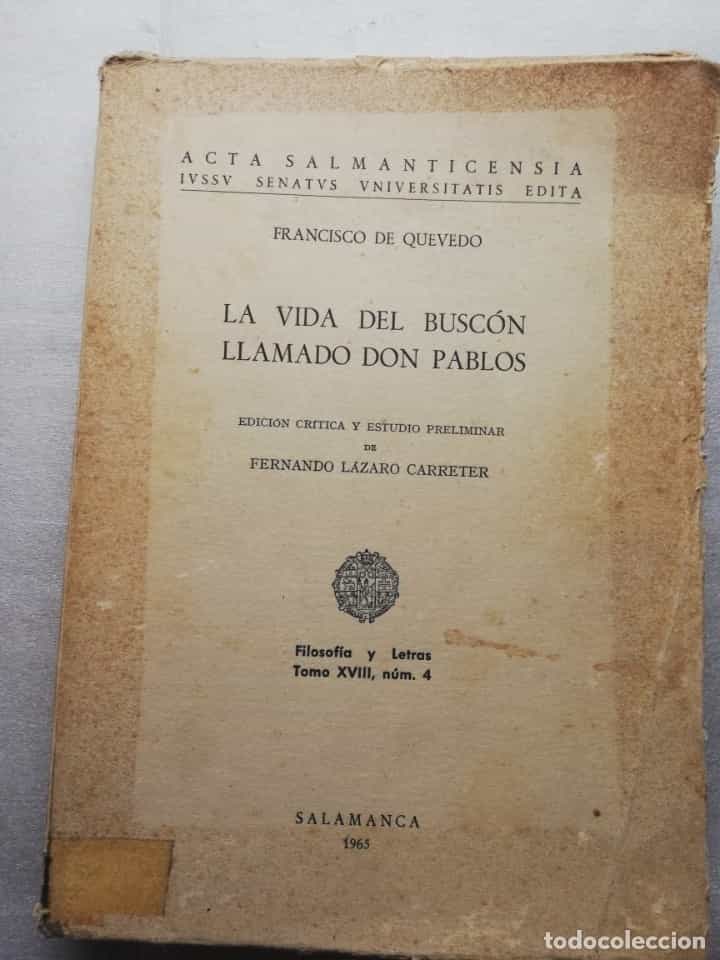 Libro de segunda mano: LA VIDA DEL BUSCÓN LLAMADO DON PABLOS - Quevedo, Francisco de / edición crítica de Lázaro Carreter
