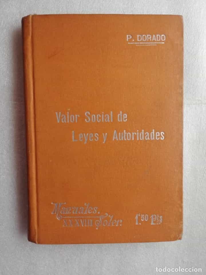 Libro de segunda mano: VALOR SOCIAL DE LEYES Y AUTORIDADES - MANUALES SOLER Nº 38 -