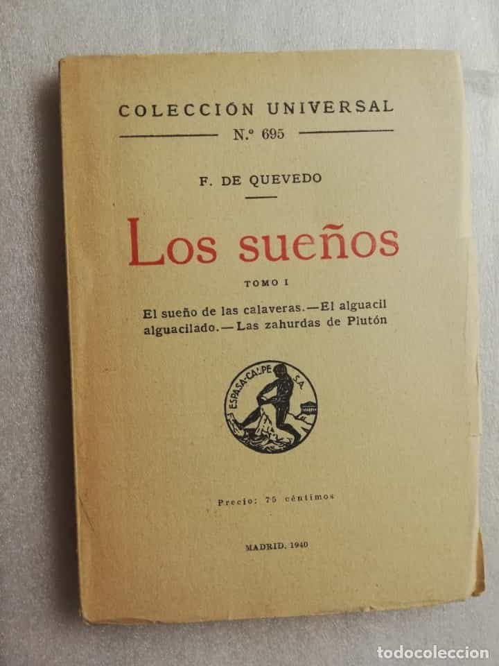 Libro de segunda mano: LOS SUEÑOS TOMO I F. DE QUEVEDO . COLECCION UNIVERSAL