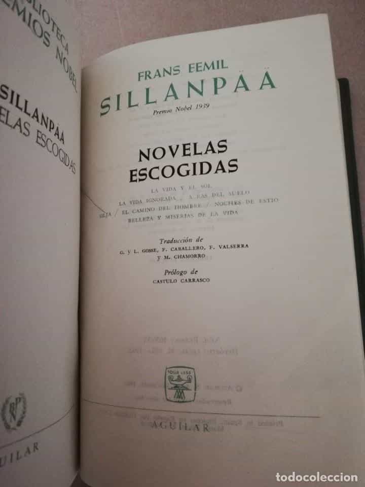 Imagen 3 del libro FRANS EEMIL SILLANPAA. NOVELAS ESCOGIDAS. AGUILAR