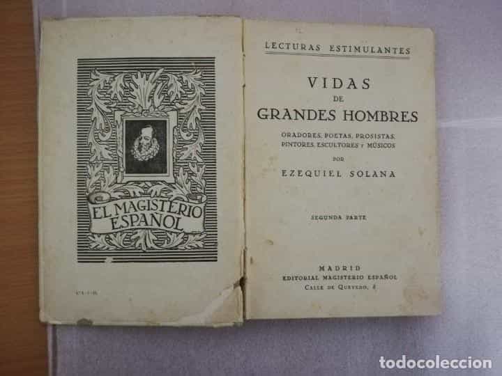 Imagen 2 del libro VIDAS DE GRANDES HOMBRES. SEGUNDA PARTE. EZEQUIEL SOLANA ed MAGISTERIO