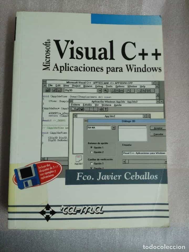 Libro de segunda mano: VISUAL C++ - APLICACIONES PARA WINDOWS - RA-MA 1995 - 822 PÁGINAS - incluye diskettes FCO J CEBALLOS
