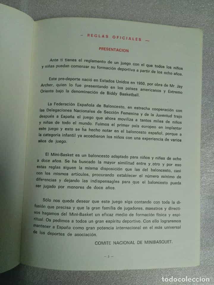Imagen 2 del libro MINI BASKET REGLAS OFICIALES