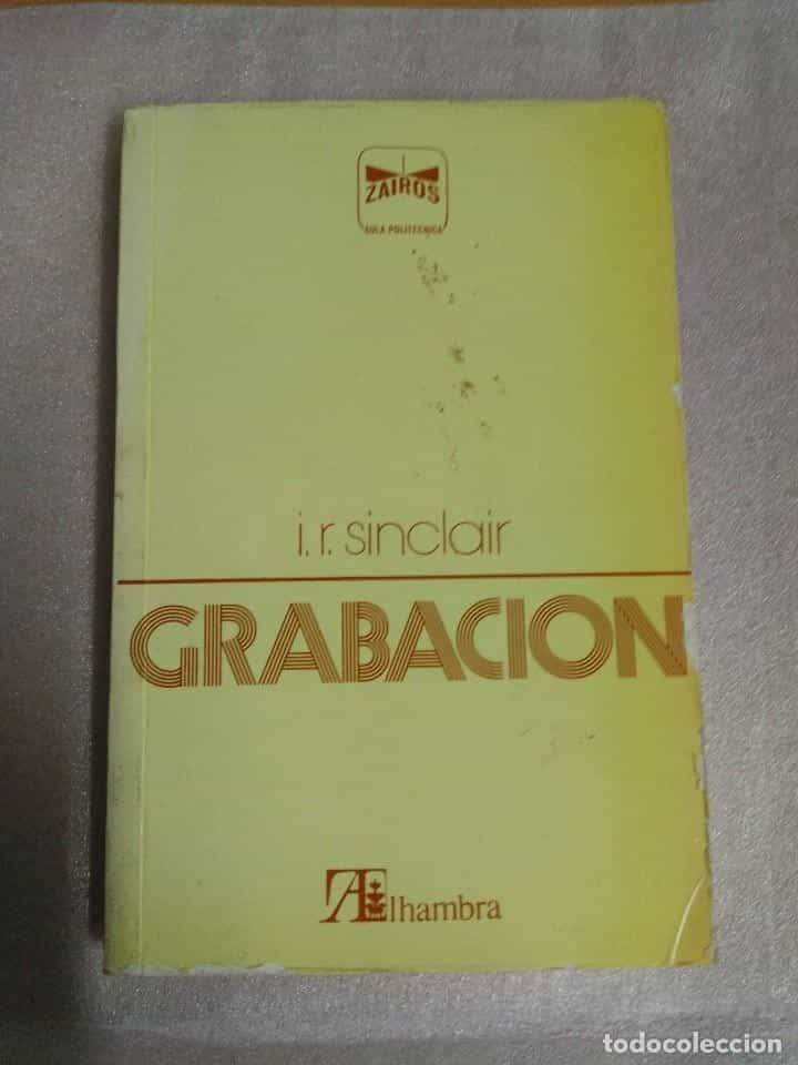 Libro de segunda mano: GRABACIÓN - SINCLAIR, I. R