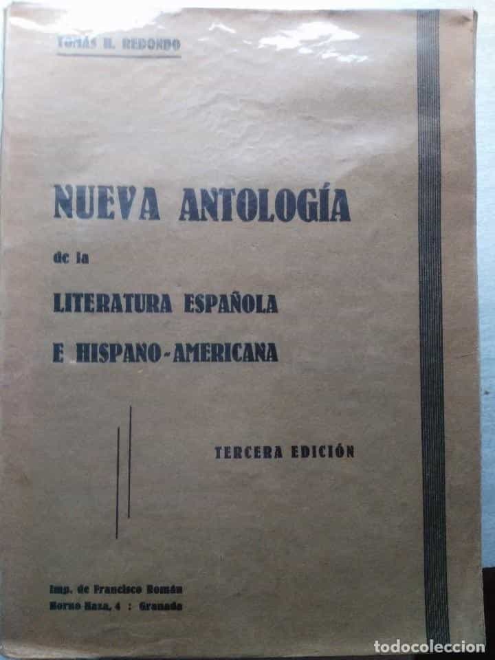 Libro de segunda mano: NUEVA ANTOLOGIA DE LA LITERATURA ESPAÑOLA E HISPANO AMERICANA. TOMAS H. REDONDO 1935