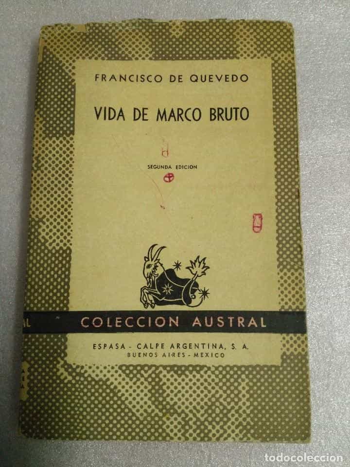 Libro de segunda mano: VIDA DE MARCO BRUTO. - QUEVEDO, FRANCISCO DE.