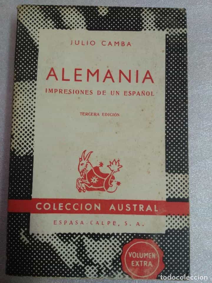 Libro de segunda mano: ALEMANIA, IMPRESIONES DE UN ESPAÑOL. JULIO CAMBA AUSTRAL