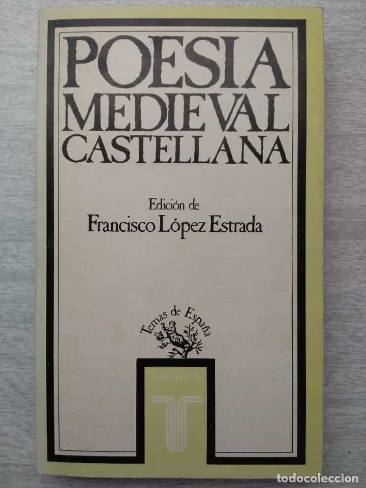 Libro de segunda mano: POESIA MEDIEVAL CASTELLANA ED FRANCISCO LOPEZ ESTRADA