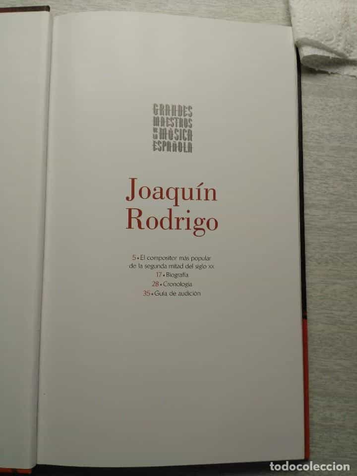 Imagen 2 del libro GRANDES MAESTROS DE LA MÚSICA ESPAÑOLA - VOL 1 - 2 CDS + LIBRO - JOAQUIN RODRIGO RTVE MÚ