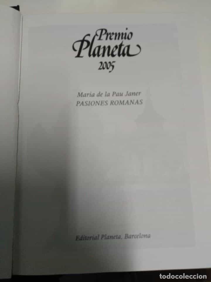 Imagen 2 del libro PREMIO PLANETA 2005 . PASIONES ROMANAS