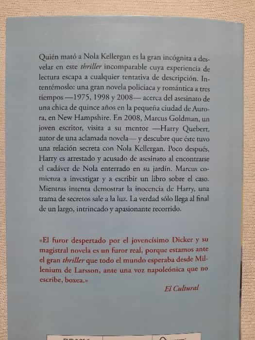 La verdad sobre el caso Harry Quebert: Un thriller cautivador que te mantendrá en vilo