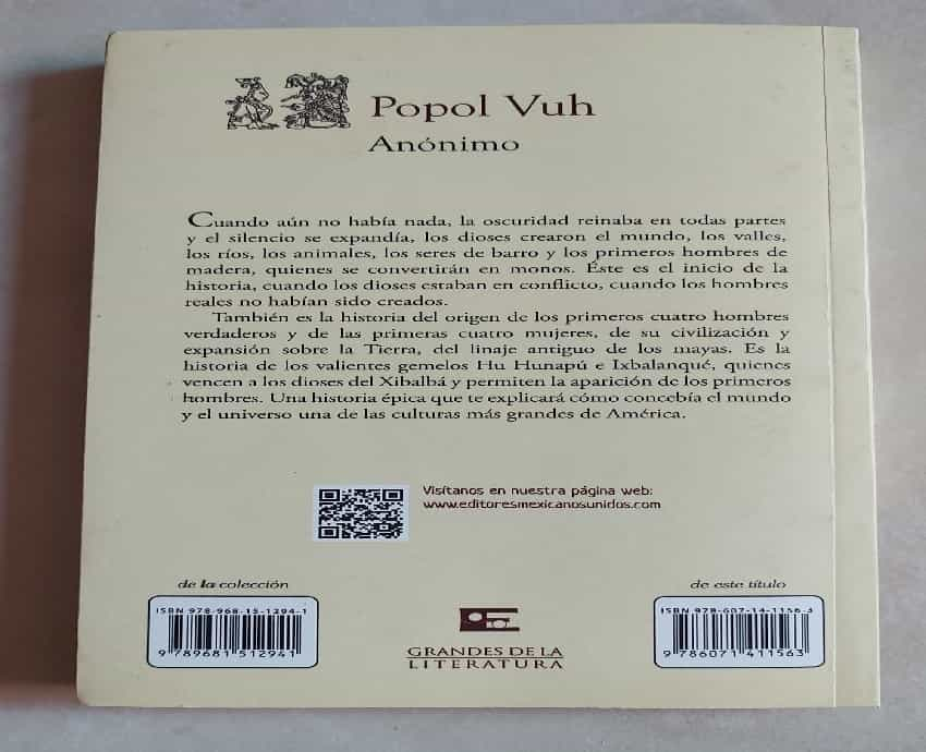 Popol Vuh: El libro sagrado que revela la fascinante mitología y sabiduría ancestral.