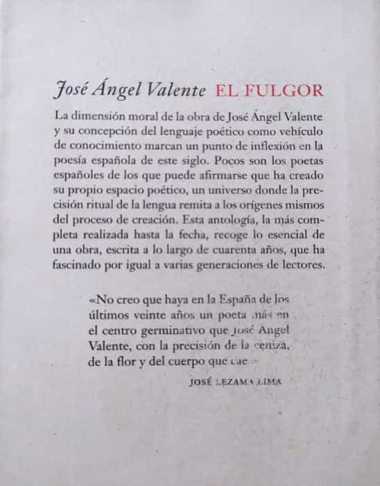 El fulgor: Antología poética (1953-2000)