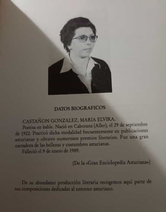 Antoloxia Poética de María Elvira Castañon.  ALLER La Mina y el Mar