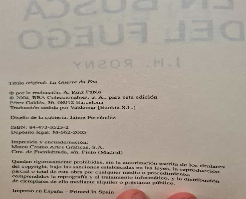 En Busca del Fuego: Una Épica Prehistórica por J.H. Rosny8