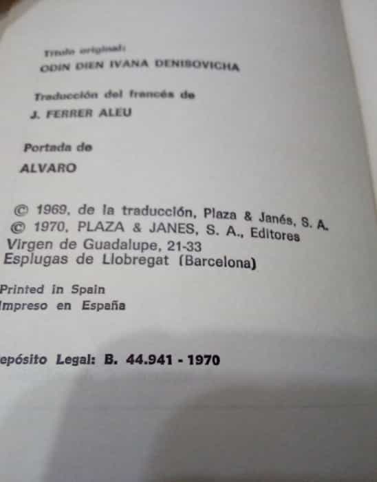 Imagen 2 del libro un día en la vida de ivan denisovich