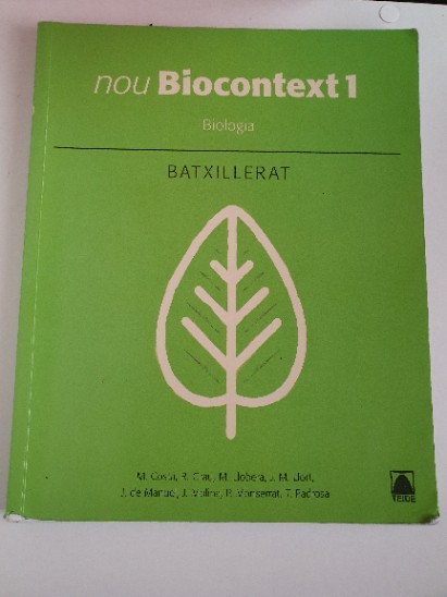 Libro de segunda mano: Nou Biocontext 1, Biologia, Batxillerat