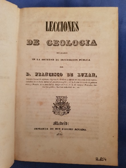 Libro de segunda mano: Lecciones de geología aplicadas en la sociedad de instrucción pública (1841)