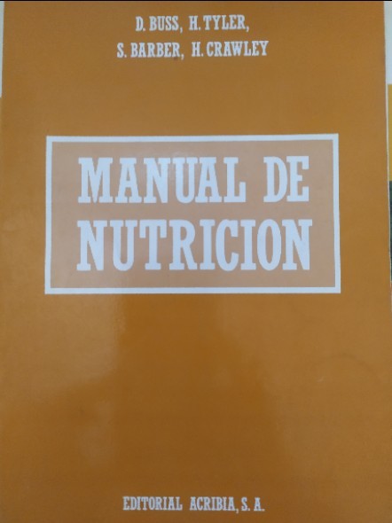 Libro de segunda mano: Manual nutrición 