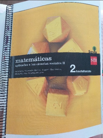 Libro de segunda mano: Matematicas aplicadas a las ciencias sociales II