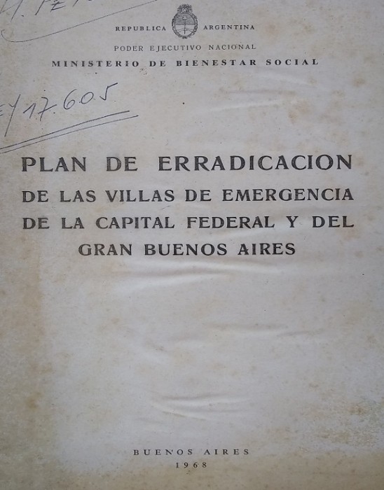 Libro de segunda mano: Plan de Erradicación de las Villas de Emergencias