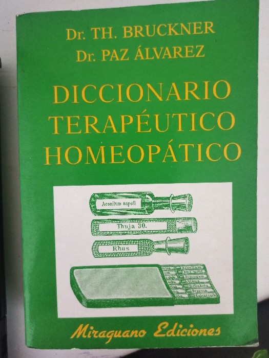 Libro de segunda mano: Diccionario Terapéutico Homeopático