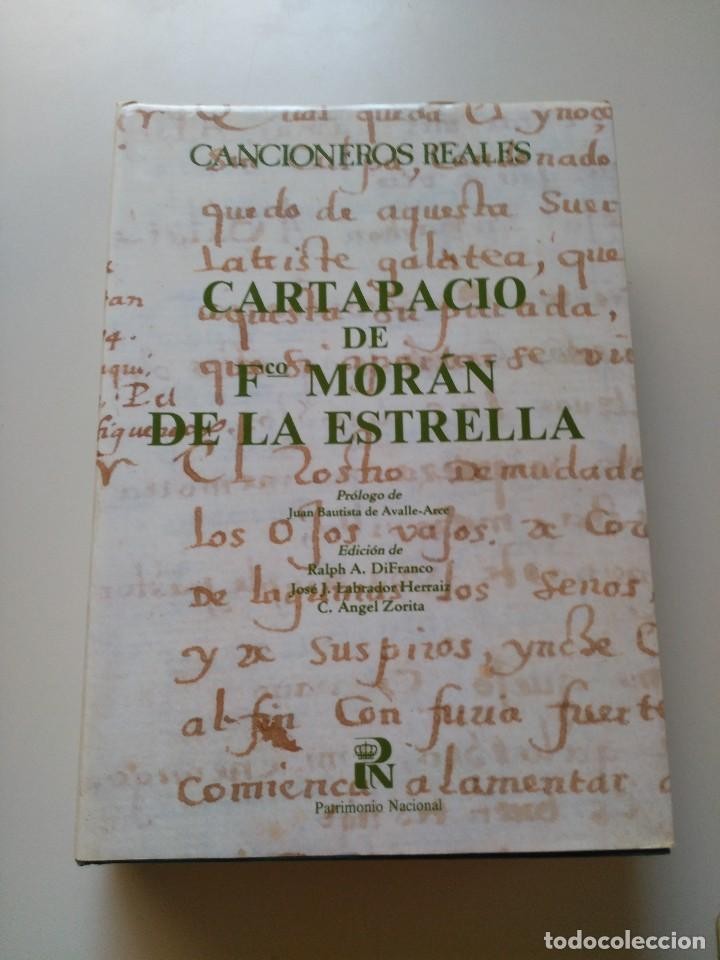 Libro de segunda mano: CARTAPACIO DE FRANCISCO MORAN DE LA ESTRELLA - DIFRANCO, JUAN BAUTISTA A. / JOSE J. LABRADOR HERRAIZ