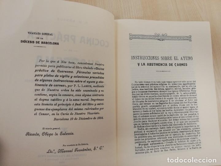 Imagen 3 del libro COCINA PRACTICA DE CUARESMA POR P.L.LASSUS - EDICION FACSIMIL