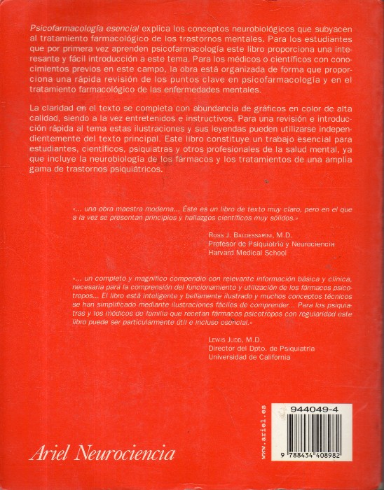 Imagen 2 del libro Psicofarmacología esencial