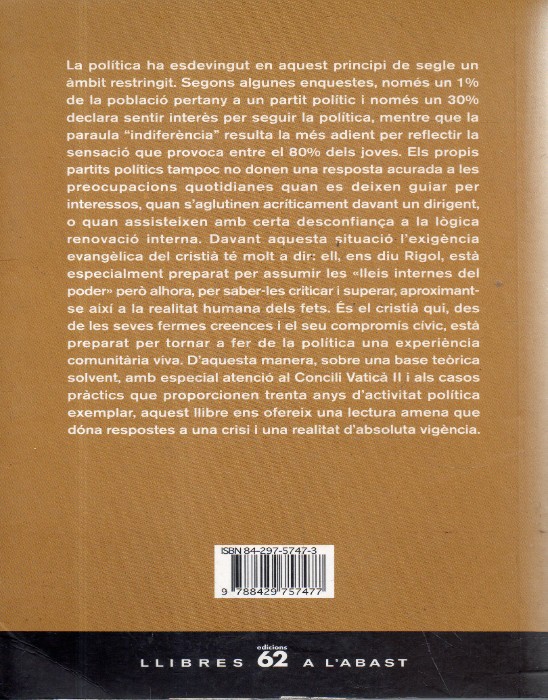 Imagen 2 del libro Compromís polític i sentit cristià