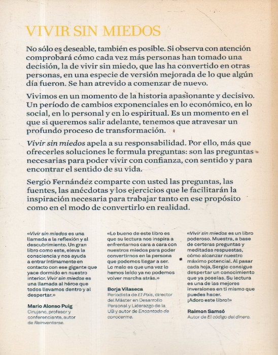 Imagen 2 del libro vivir sin miedo 