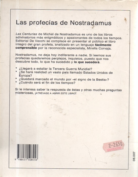 Imagen 2 del libro Las profecías de Nostradamus
