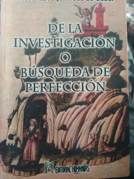 Libro de segunda mano: De la investigacion o busqueda de perfeccion