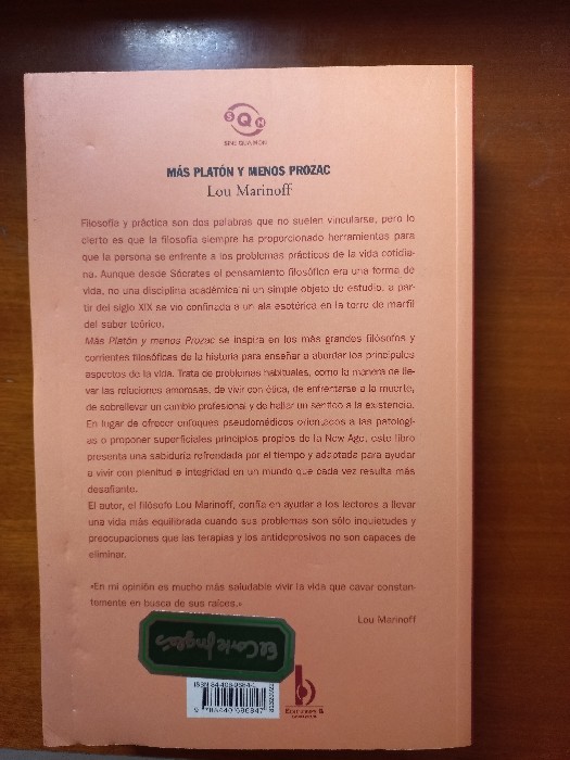 Imagen 2 del libro Mas Platon y menos prozac