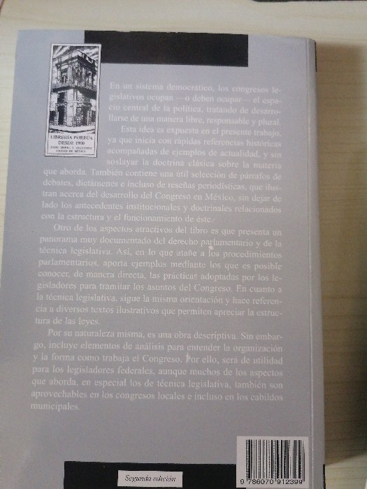 Imagen 2 del libro Derecho parlamentario y técnica legislativa en México