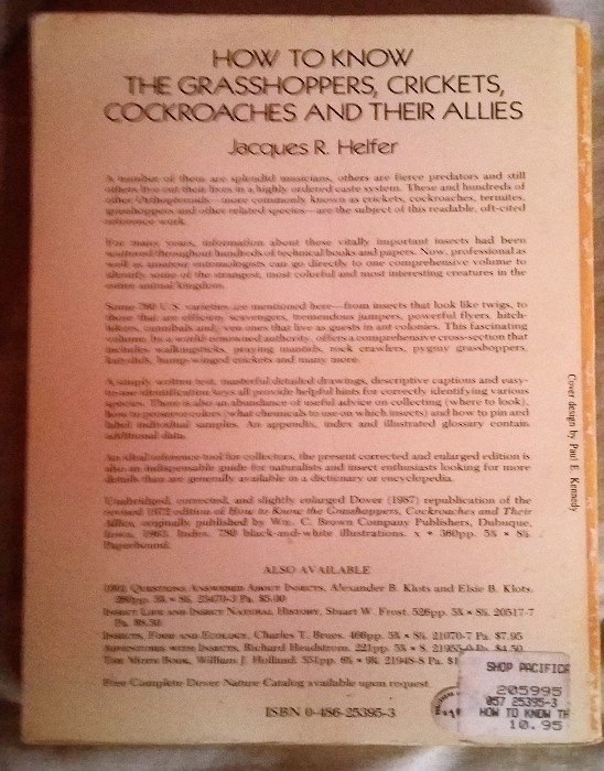Imagen 2 del libro How to know the grasshoppers crickets cockroaches and their allies