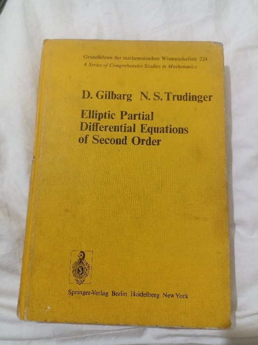 Libro de segunda mano: Elliptic Partial Differential Equations of Second Order