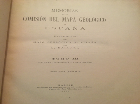 Imagen 2 del libro MEMORIAS DE GEOLOGIA DE ESPAÑA 3 TOMOS